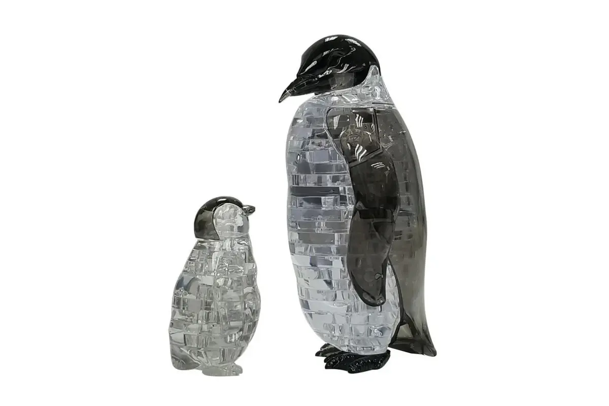 Penguin And Baby: Challenging 3D Crystal Puzzle (43 Pieces) 1