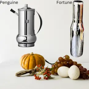 Unique Stainless Steel Premium Oil Dispenser, Oil Pourer, Oil Can With Nozzle Cover | Mirror Polish 1