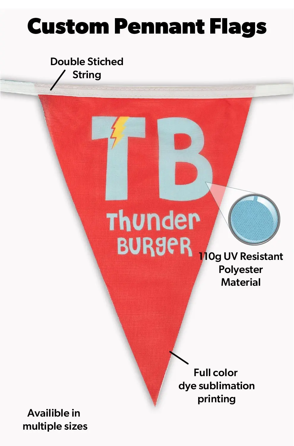 Custom String Pennant Flags 6