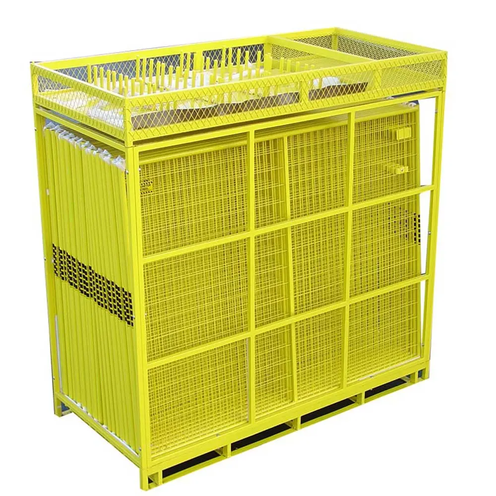 Perimeter Patrol® Portable Security Fence Panel Kit 28 Panels 6'X7.5' (210' Ft) Yellow 1