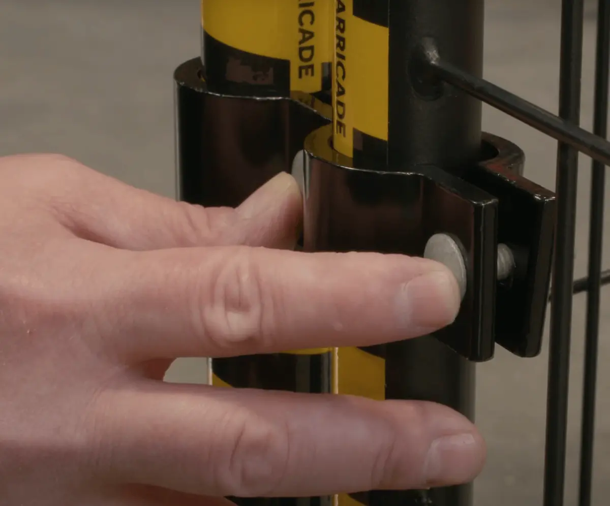 Perimeter Patrol® Panel Hardware Clamps Yellow 2