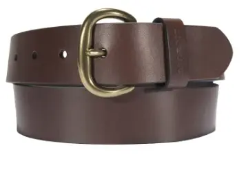 Women's Bridle Leather Thin Belt - Brown 1