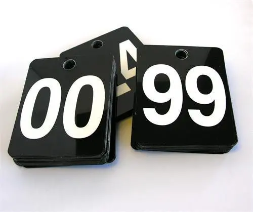 Plastic Number Deck, #Ed 00-99 (100/Pack) 1
