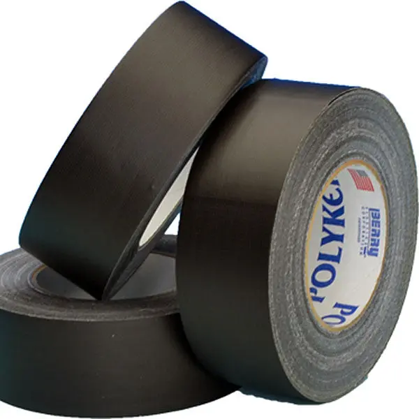 Polyken 500 Black Low Gloss Av Cord/Gaffers Tape 1
