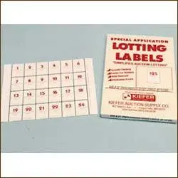 Pre-Numbered Speed Lot Labels- Medium (500/Pack) 1