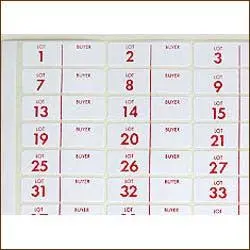 Pre-Numbered Speed Lot Labels - Small (1000/Pack) 1