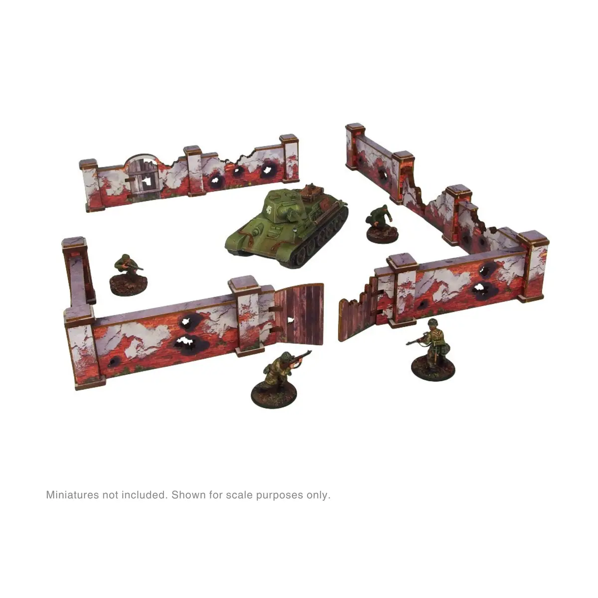 Pre-Painted Ww2 Ostfront Stalingrad Walls High 1