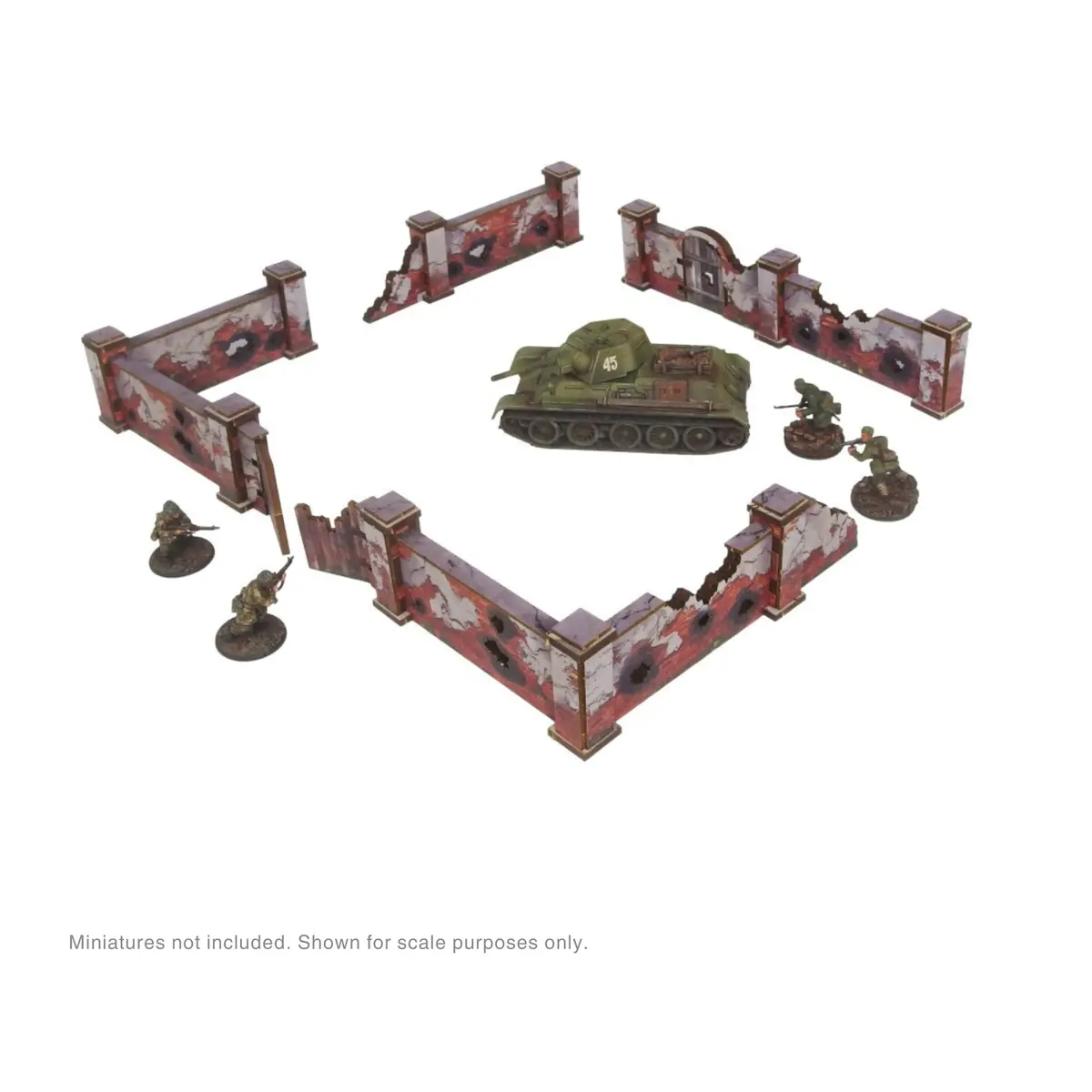 Pre-Painted Ww2 Ostfront Stalingrad Walls High 2
