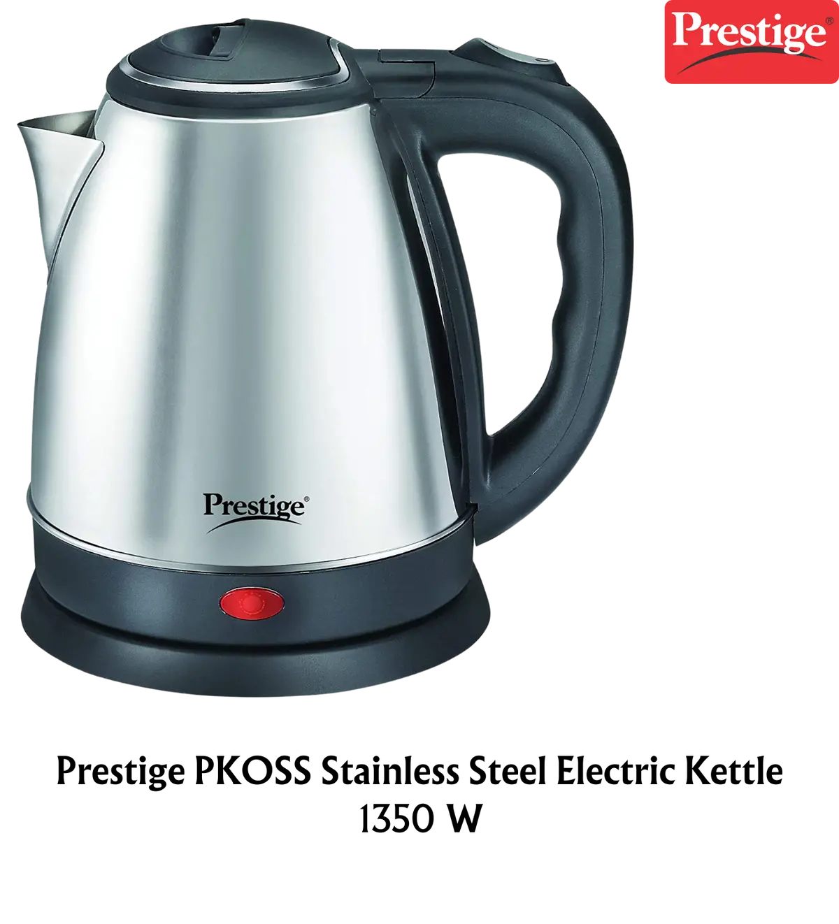 Prestige Pkoss Stainless Steel Electric Kettle 1350 W Silver And Black 1