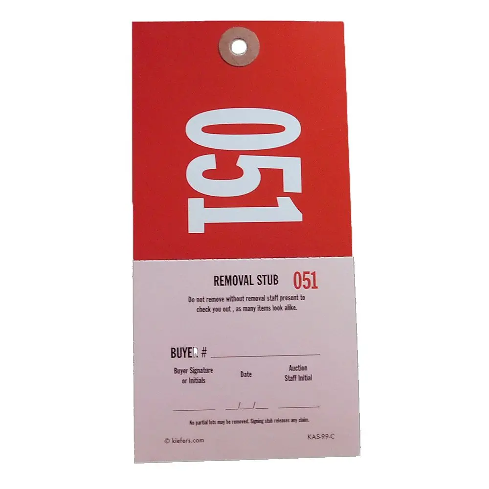 Pro-Tag W/ Removal Stub (500/Box) 1