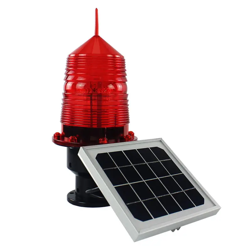 Jw-Sal-001 Solar Warning Light For Telecom Tower|Marine|Aviation Obstruction 1