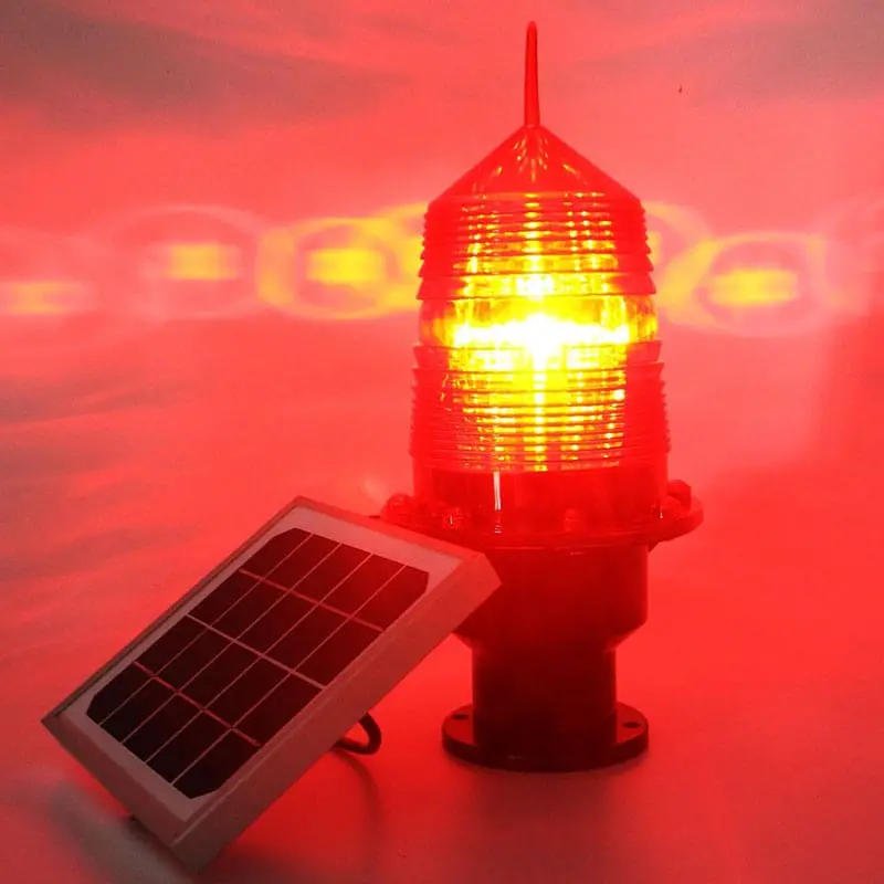 Jw-Sal-001 Solar Warning Light For Telecom Tower|Marine|Aviation Obstruction 2