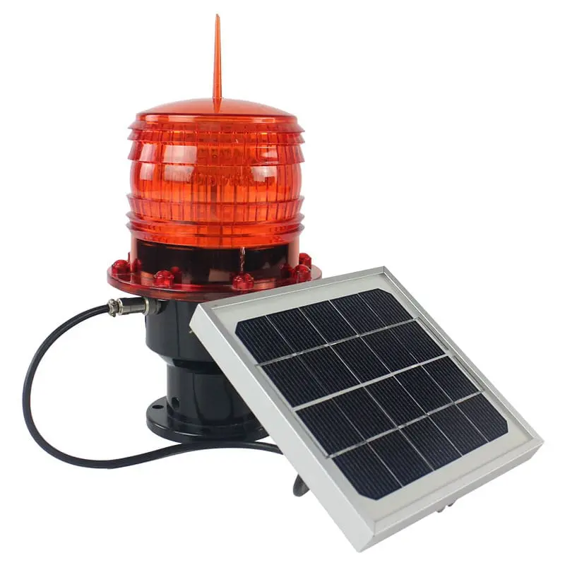 Jw-Sal-002 Solar Warning Light For Telecom Tower|Marine|Aviation Obstruction 1