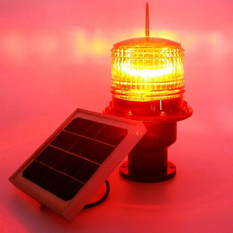 Jw-Sal-002 Solar Warning Light For Telecom Tower|Marine|Aviation Obstruction 2