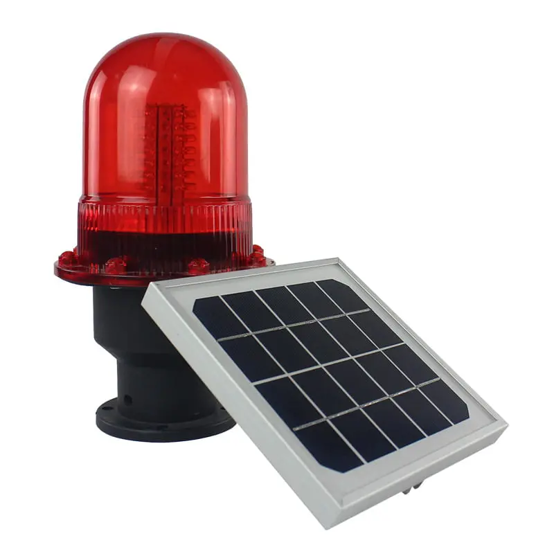 Jw-Sal-003 Solar Warning Light For Telecom Tower|Marine|Aviation Obstruction 1