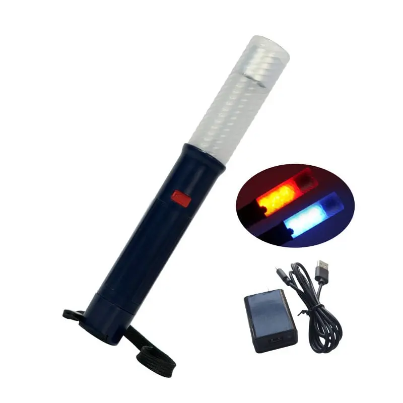 St-190 Rechargeable Led Traffic Baton Police Flashlight Stick 1