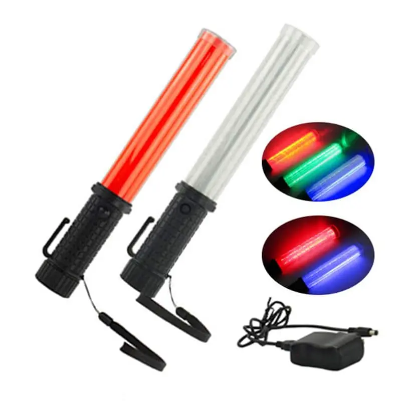 St-295-Re Rechargeable Led Traffic Wand Flashlight 1