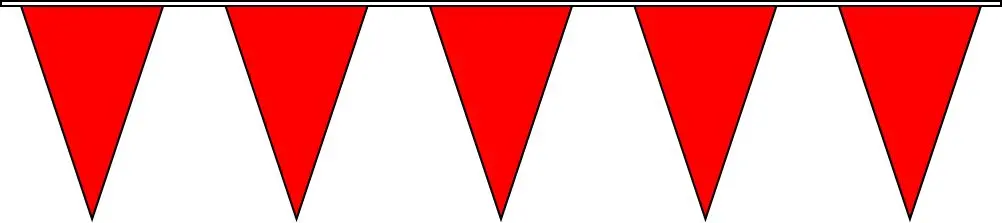 60 Ft. Red Strung Pennant 1