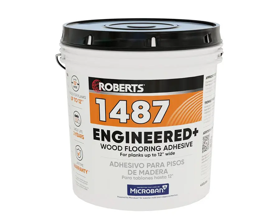 Roberts - 1487 Engineered+ Wood Flooring Adhesive, 4 Gallon 1