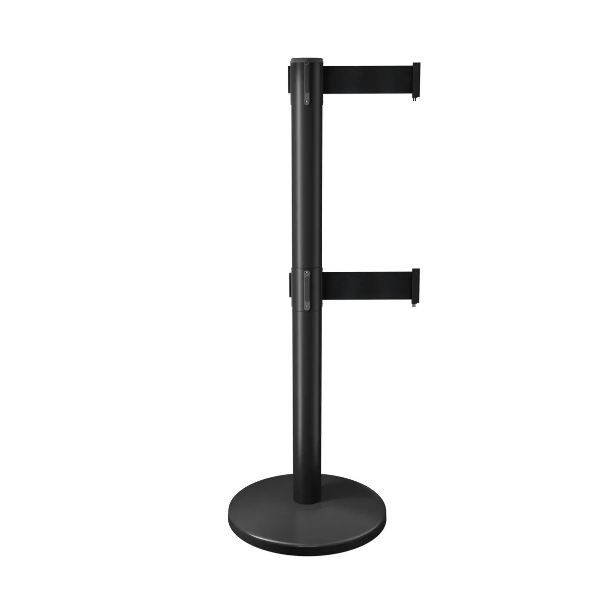 Stainless Steel Retractable Double Belt Queue Barrier,Stanchion 1