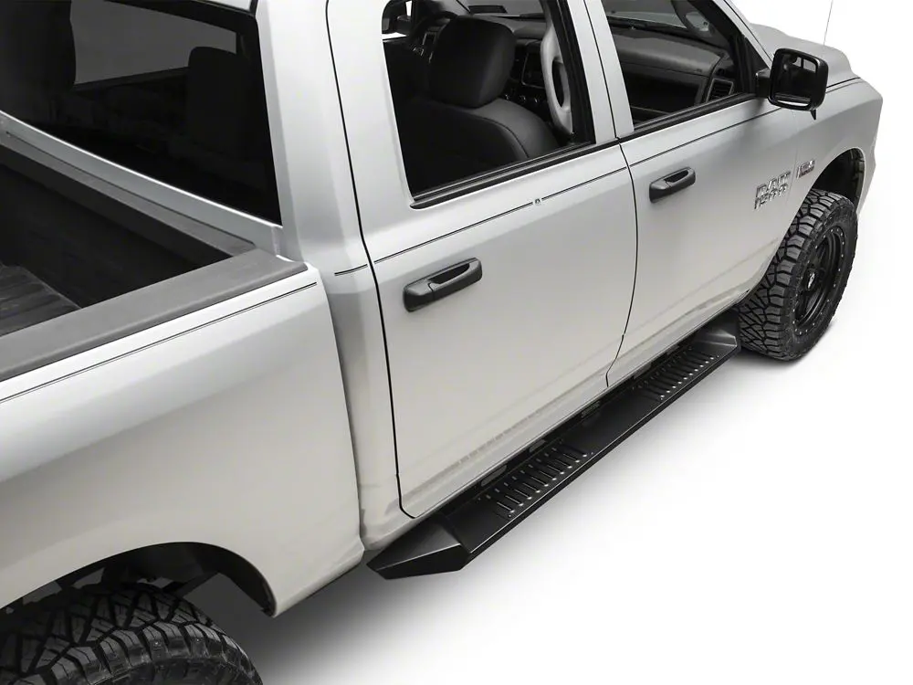 Barricade Hd Steel Running Boards; Black (09-18 Ram 1500 Crew Cab) 2