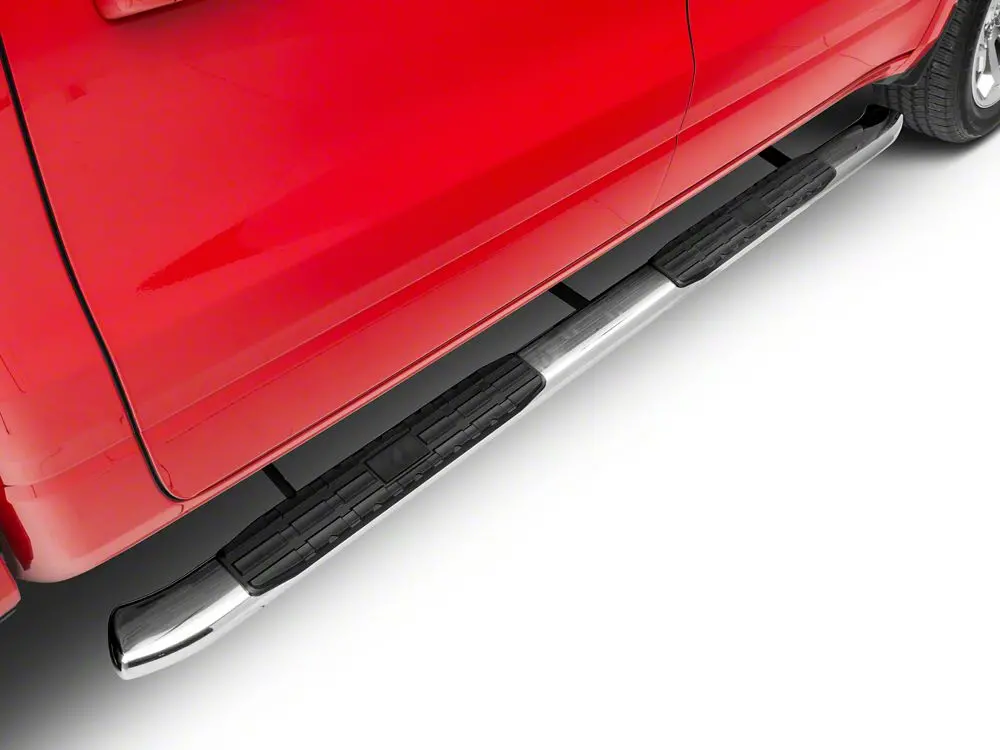 Barricade Pinnacle 4" Stainless Steel Oval Bent-End Side Step Bars for 2019–2025 Ram 1500 Crew Cab