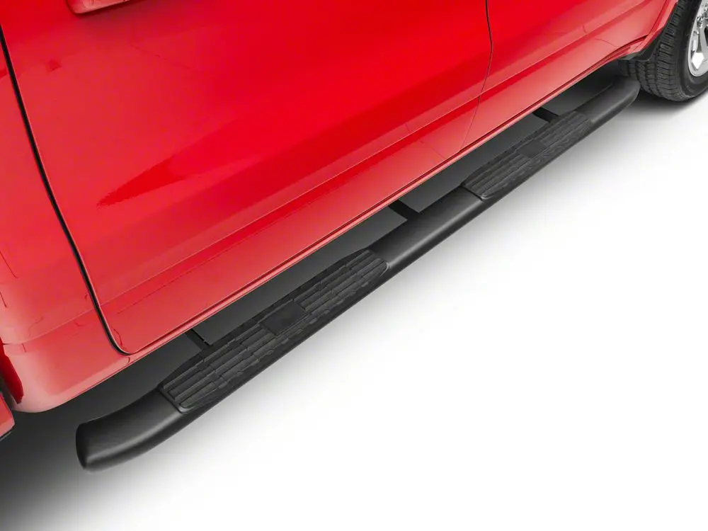 Barricade Pinnacle 4" Black Oval Bent-End Side Step Bars for 2019–2025 Ram 1500 Crew Cab