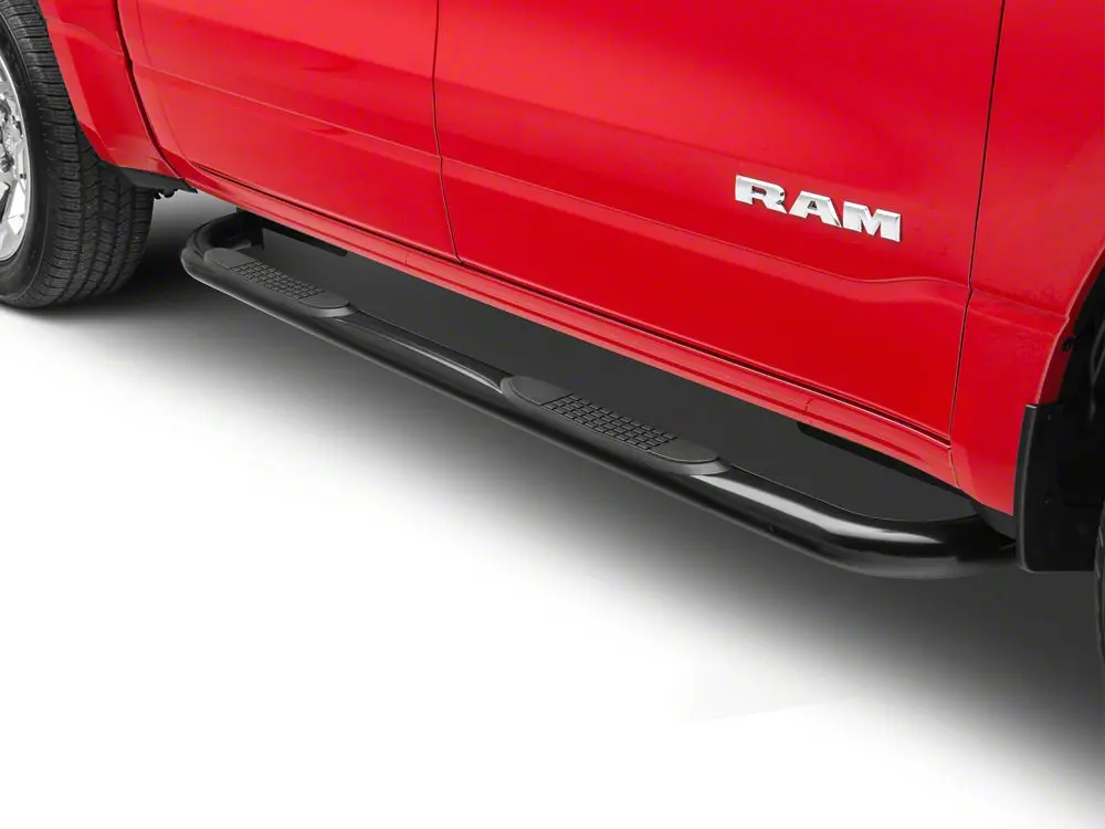 Barricade 3-Inch Side Step Bars; Black (19-25 Ram 1500 Crew Cab) 2