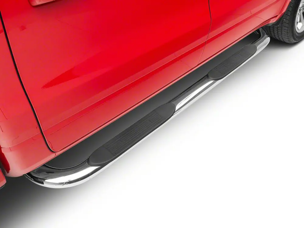Barricade 4" Stainless Steel Oval Bent-End Side Step Bars for 2019–2025 Ram 1500 Crew Cab