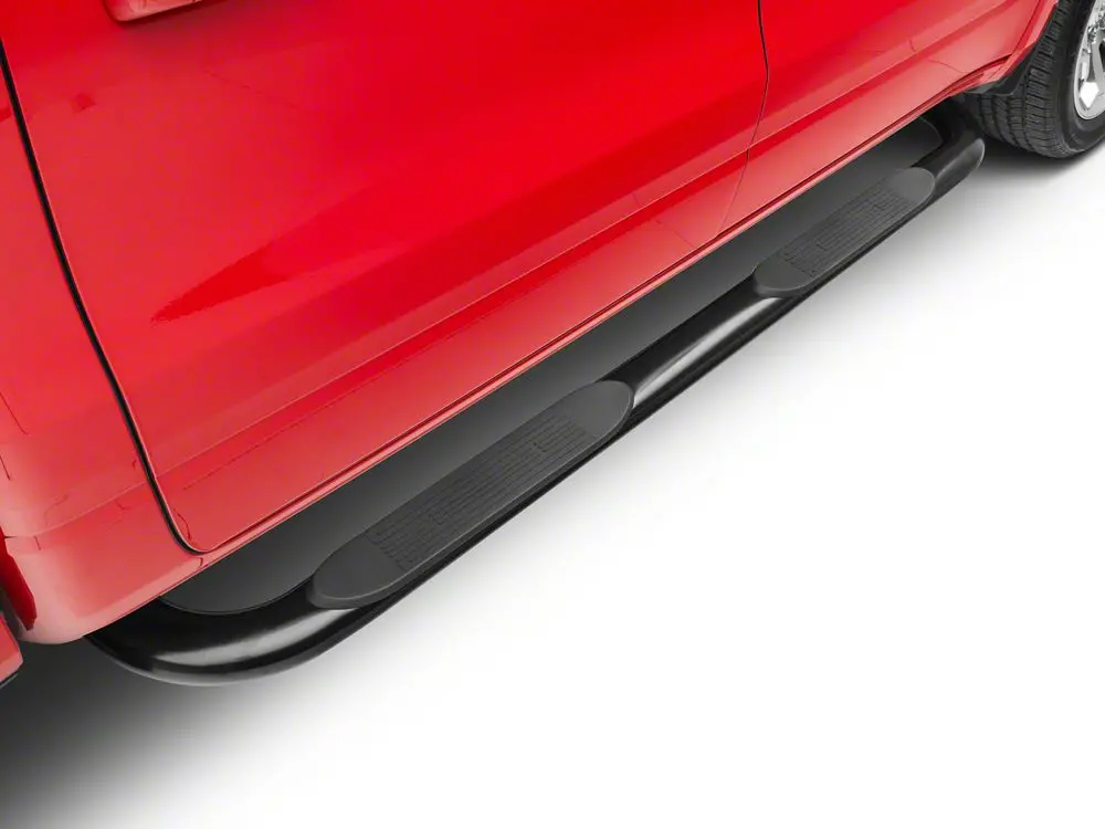 Barricade 4" Black Oval Bent-End Side Step Bars for 2019–2025 Ram 1500 Crew Cab
