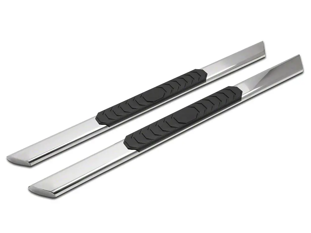 Barricade 4-Inch Flat Oval Running Boards; Stainless Steel (02-08 Ram 1500 Regular Cab) 2