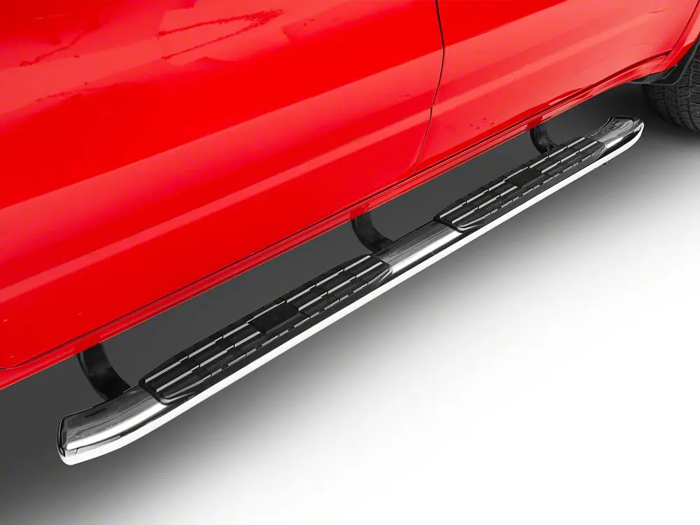 Barricade Pinnacle 4-Inch Oval Bent-End Stainless Steel Side Steps – Compatible with 2019–2025 Ram 1500 Quad Cab
