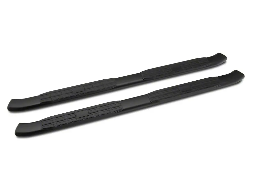 Barricade Pinnacle 4-Inch Oval Bent-End Black Side Steps – For 2019–2025 Ram 1500 Quad Cab
