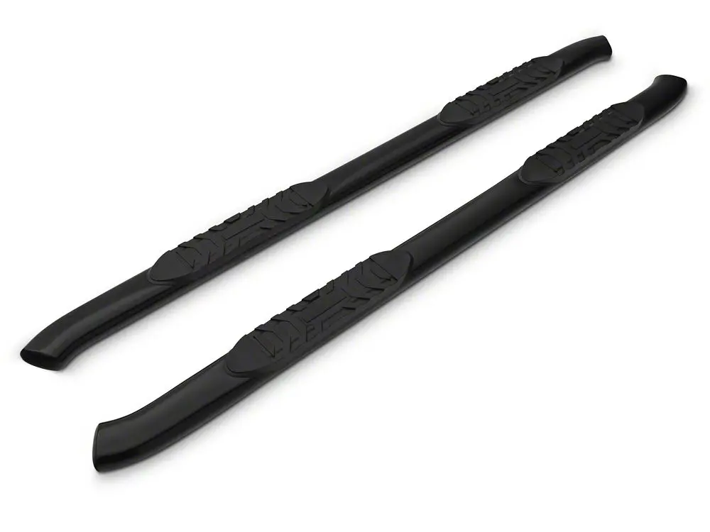 Barricade 5-Inch Oval Bent-End Black Side Steps – Designed for 2019–2025 Ram 1500 Quad Cab
