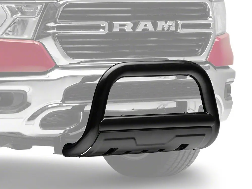 Barricade 3.5-Inch Oval Black Bull Bar with Integrated Skid Plate – For 2019–2024 Ram 1500 (Excludes Rebel & TRX)