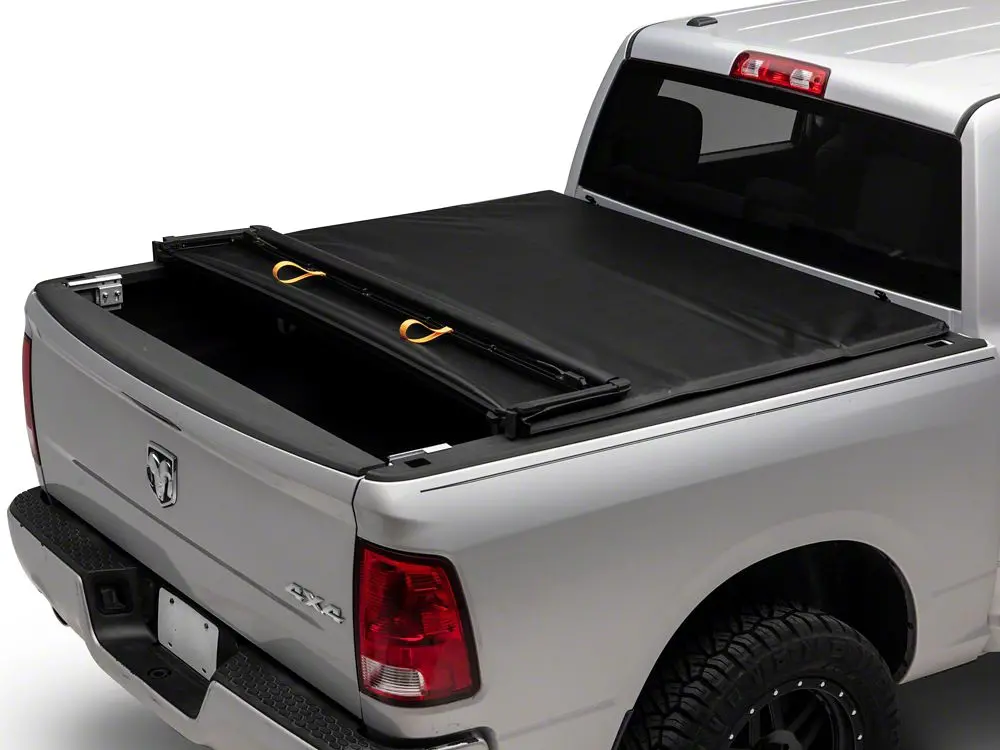 Barricade Soft Quad-Fold Tonneau Cover for 2009–2018 Ram 1500 (5.7-Foot Bed, No RamBox)