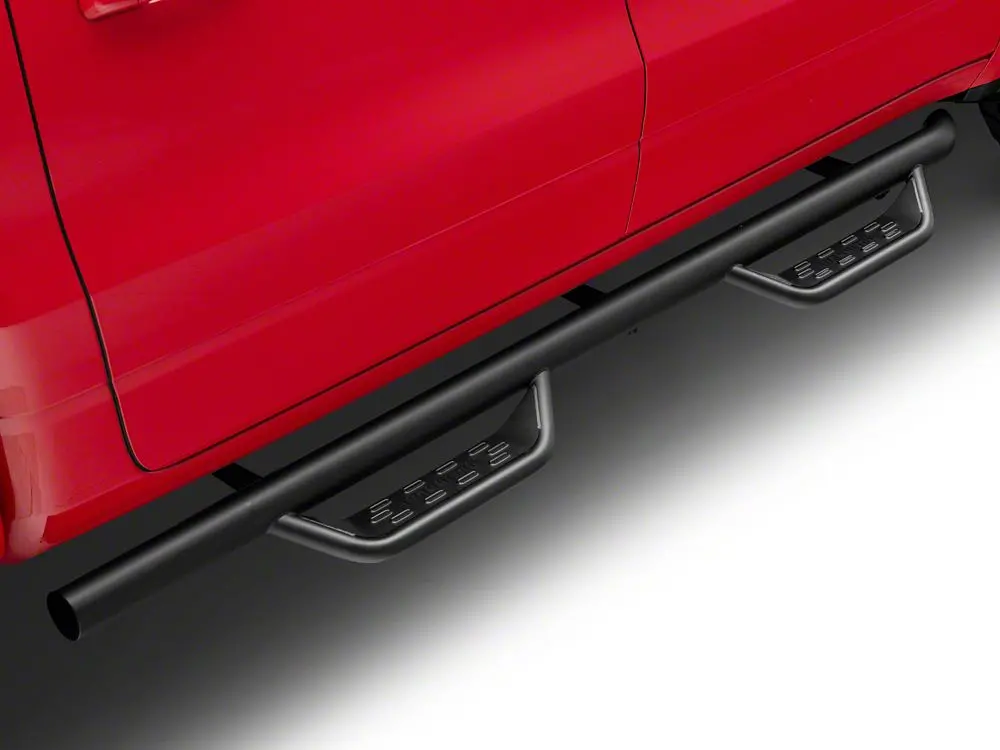 Barricade Tubular Drop Steps with Textured Black Finish — 2019–2025 Ram 1500 Crew Cab