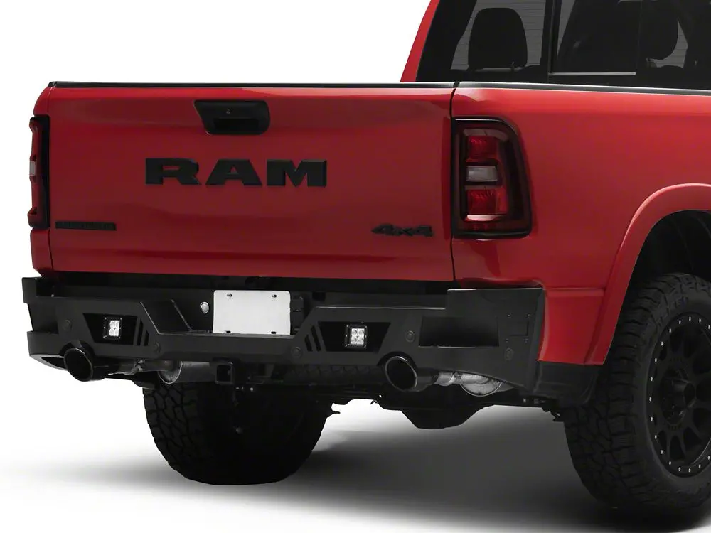 Barricade Heavy-Duty Rear Bumper with LED Fog Lights for 2025–2026 Ram 1500 (Excludes RHO)