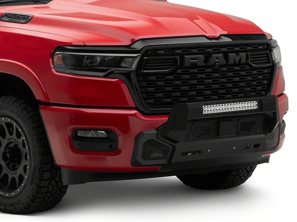 Barricade Heavy-Duty Stubby Front Bumper with 20-Inch LED Light Bar for 2025–2026 Ram 1500 (Excludes RHO)