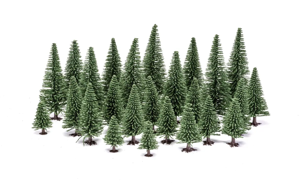 Fir Trees (5Cm - 14Cm) X 20 Assorted Trees 1