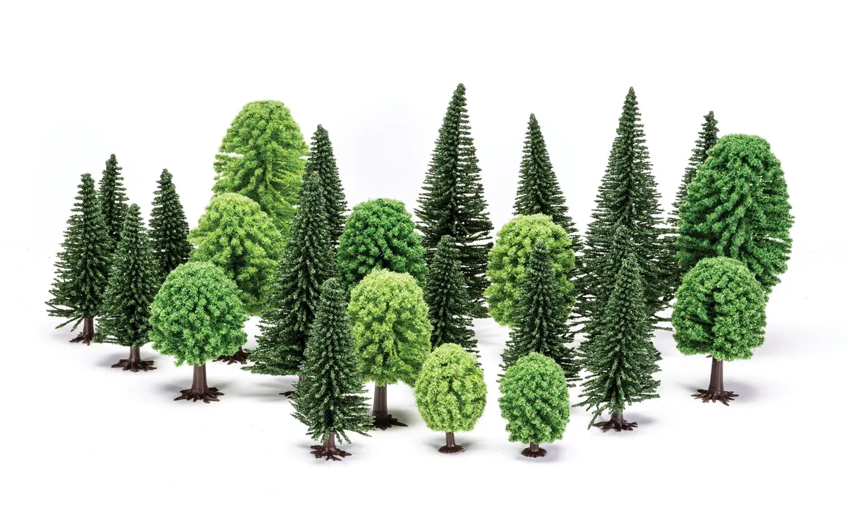 Mixed Trees (5Cm - 14Cm) X 20 Assorted Trees 1