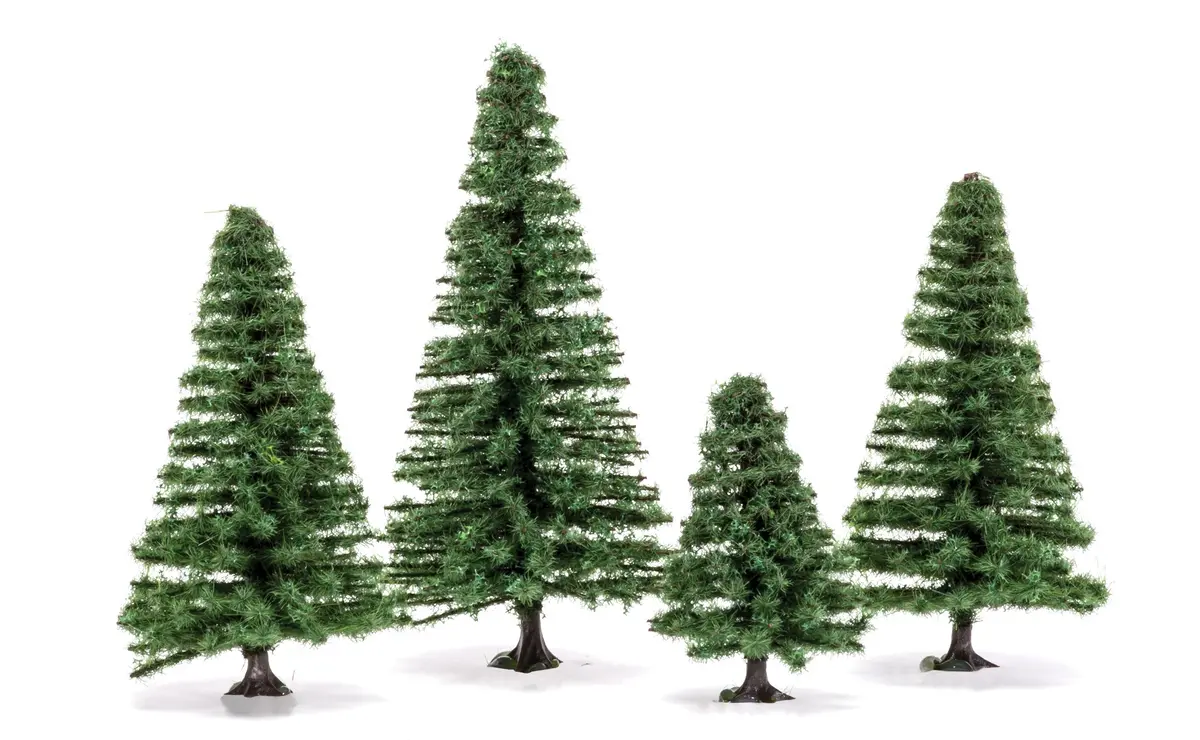 Fir Trees (4Cm-8Cm) - Set Of 4 Trees 1