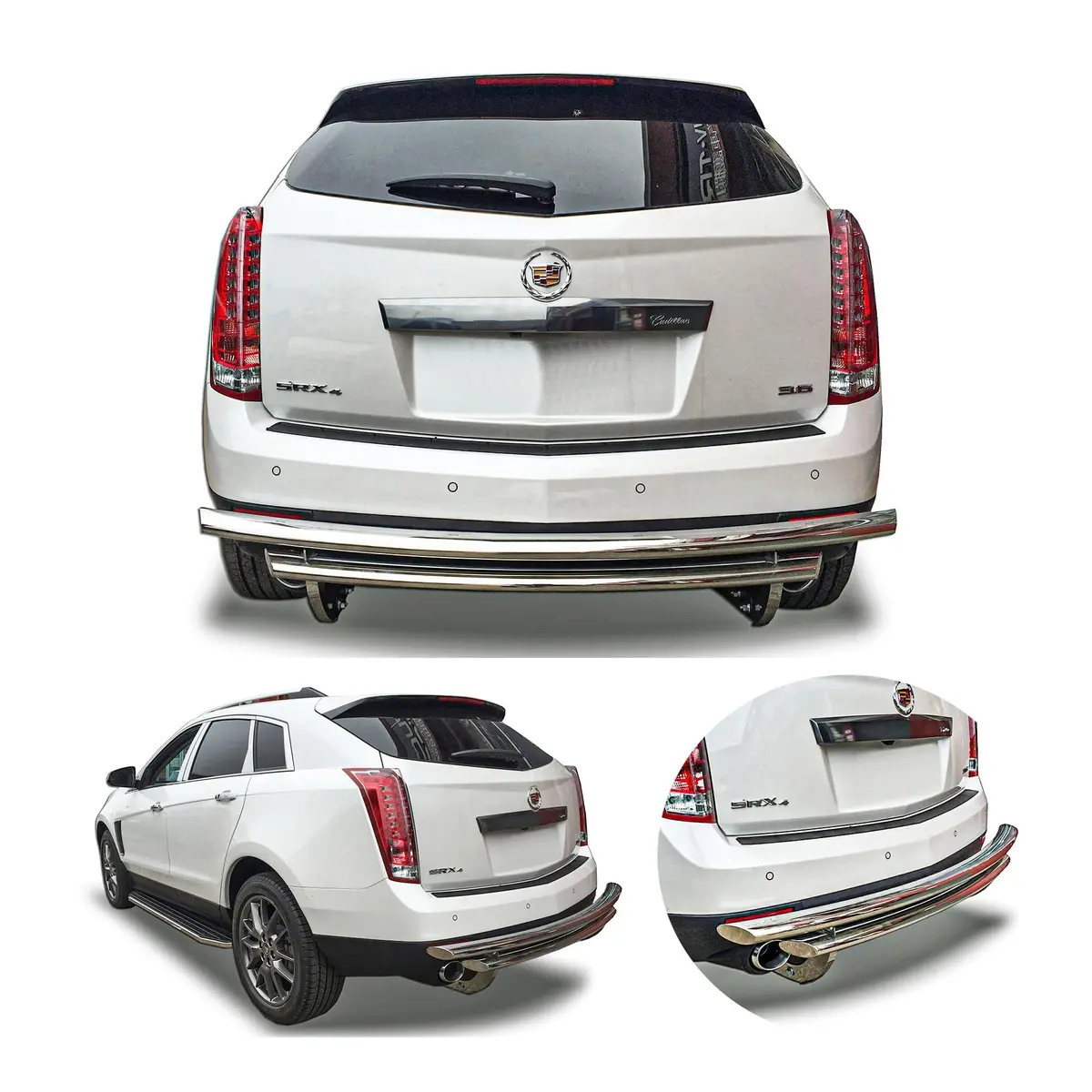 Rear Double Layer (Dl2) Bumper Guard Fits Cadillac Srx 2010-2016 1