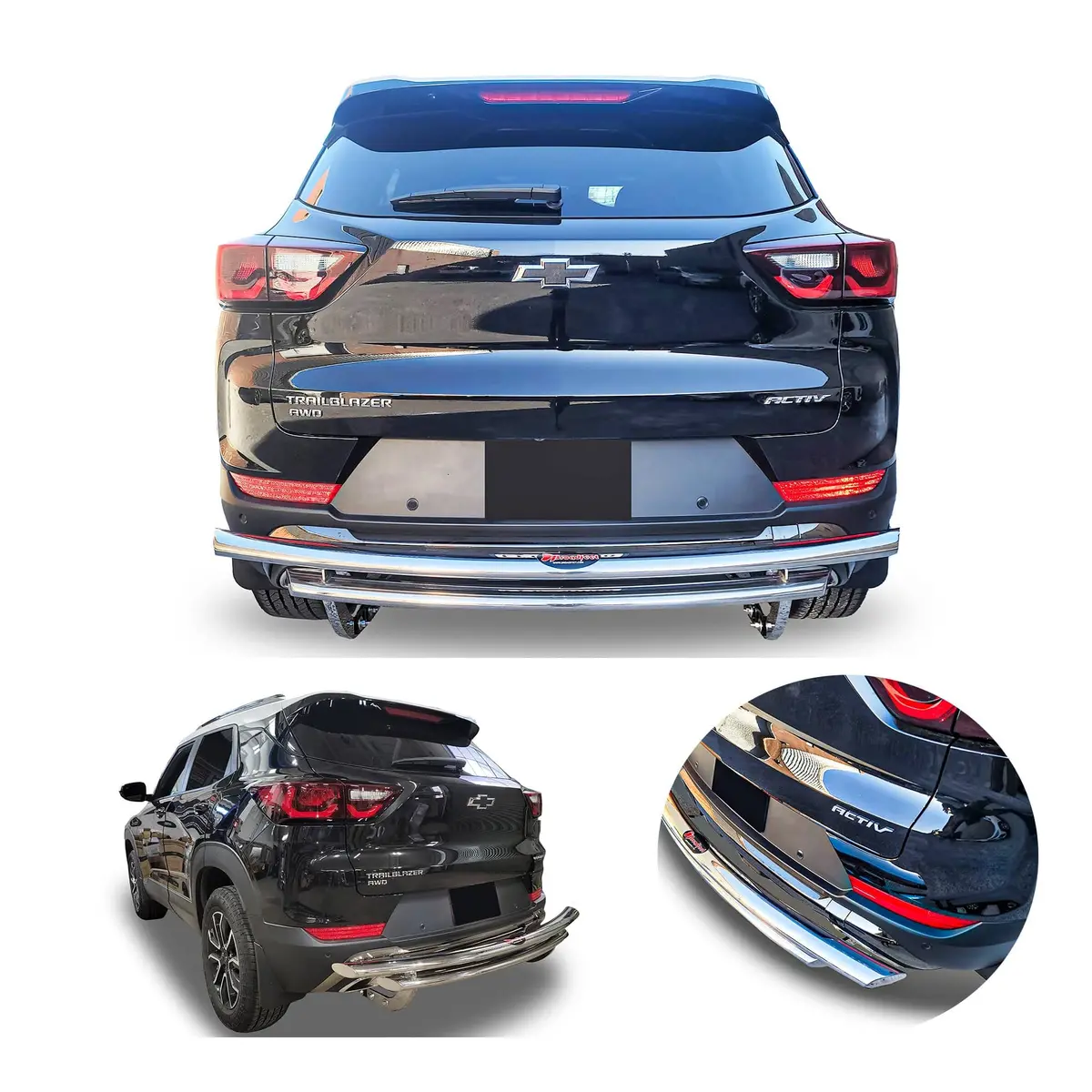Rear Double Layer (Dl13) Bumper Guard Fits Chevrolet Trailblazer 2024-2025 1