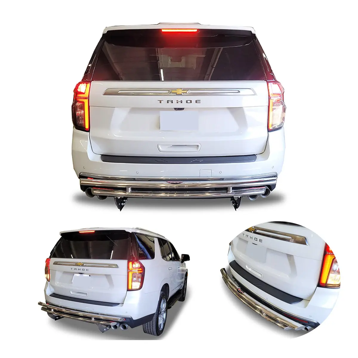 Rear Double Layer (Dl13) Bumper Guard Fits Chevrolet Tahoe 2021-2025 1