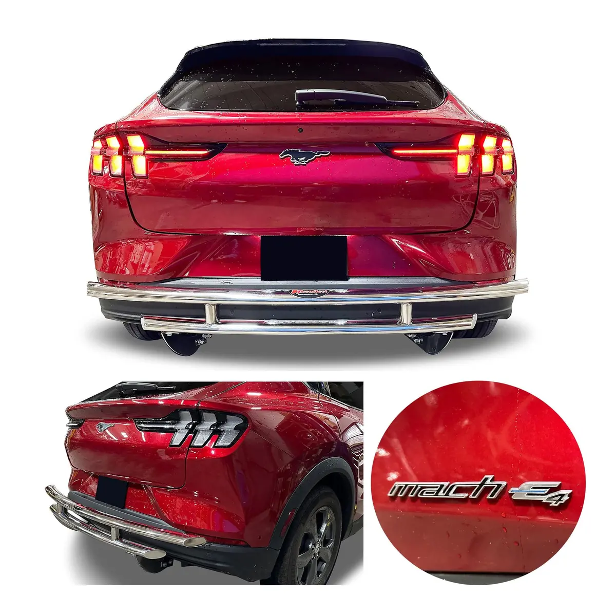 Rear Double Layer (Dl11) Bumper Guard Fits Ford Mustang Mach-E 2021-2025 1