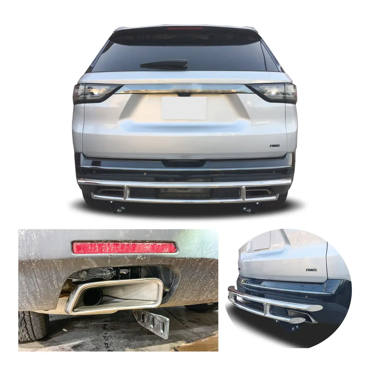 Rear Double Layer (Dl12) Bumper Guard Fits Gmc Terrain 2018-2025 1