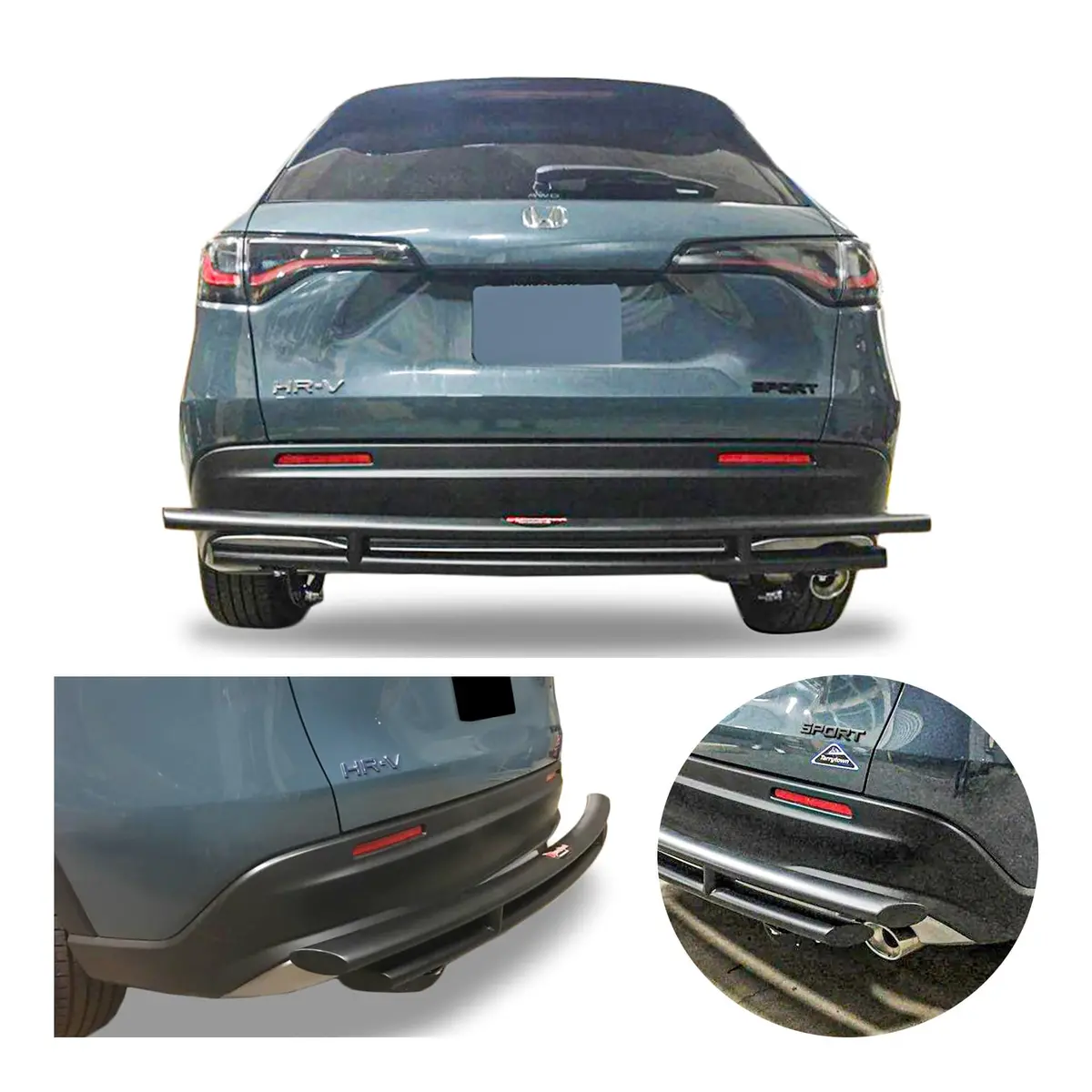 DL13 Dual-Layer Rear Bumper Guard for 2023–2025 Honda HR-V