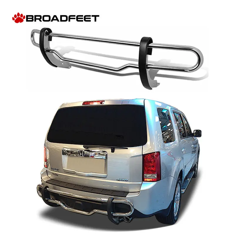 Rear Double Pipe (Dp290) Bumper Guard Stainless Steel Fit Honda Pilot 2009-2015 1