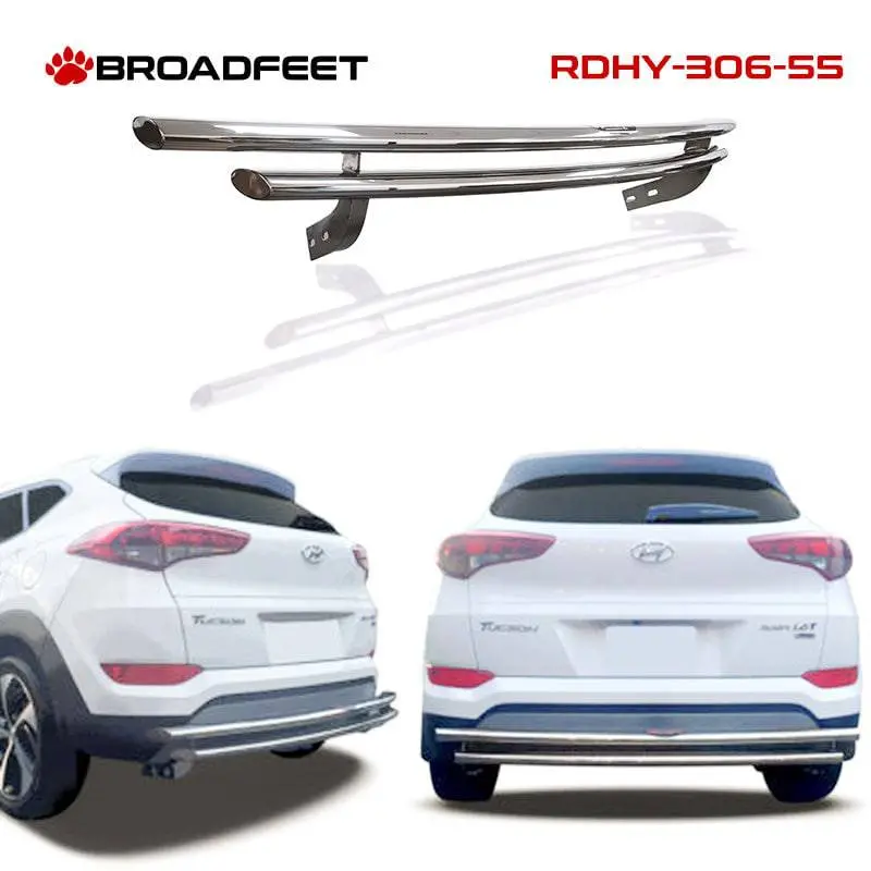 Rear Double Layer (Dl306) Bumper Guard Fits Hyundai Tucson 2016-2021 1